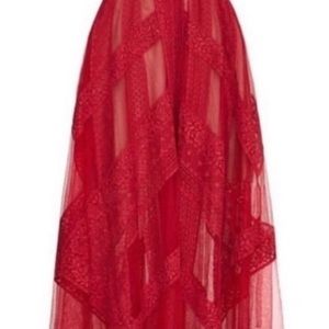 NWT! BCBG Max Azria Andi Asymmetric Sleeveless Lace Handkerchief Dress